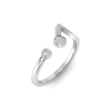 Pavé Zodiac Open Ring - Leo