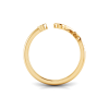 Pavé Zodiac Open Ring - Leo