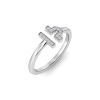 Pavé Zodiac Open Ring - Libra