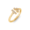 Pavé Zodiac Open Ring - Libra