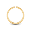 Pavé Zodiac Open Ring - Libra