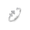 Pavé Zodiac Open Ring - Sagittarius