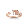 Pavé Zodiac Open Ring - Scorpio