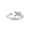 Pavé Zodiac Open Ring - Taurus