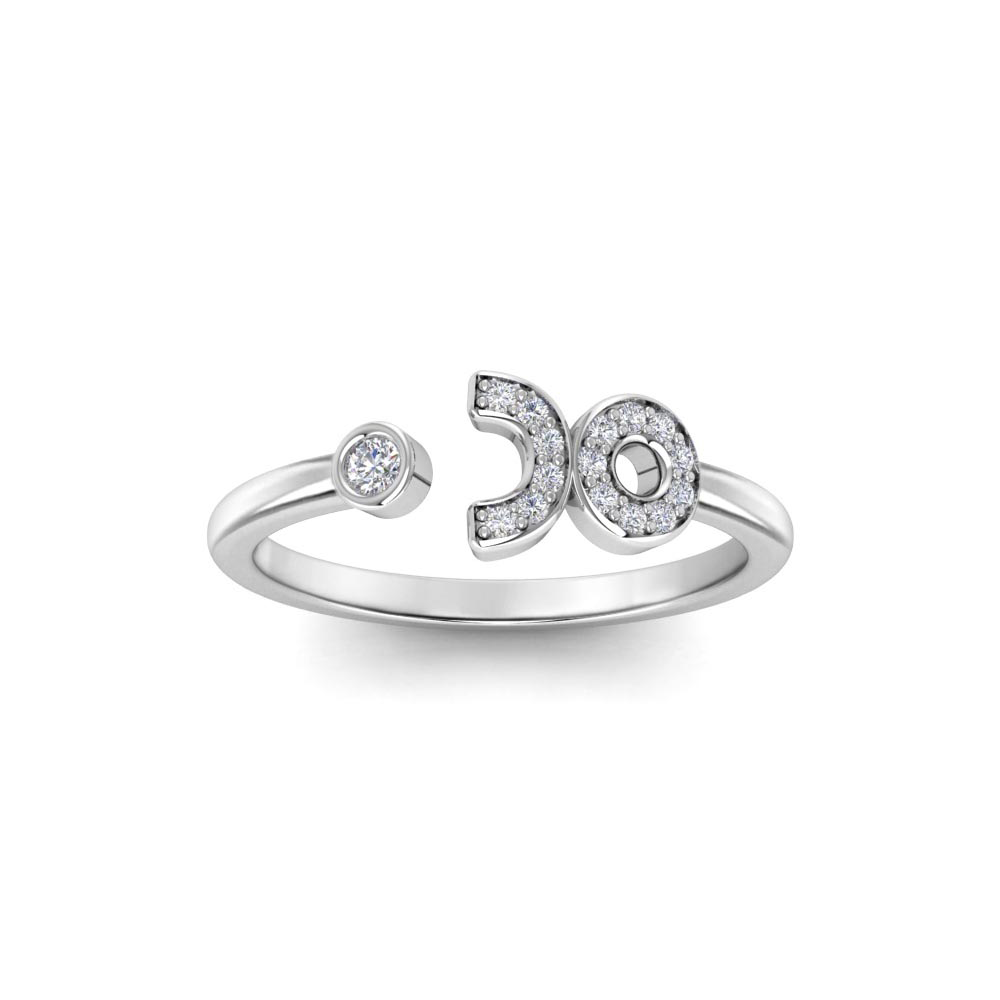 Pavé Zodiac Open Ring - Taurus