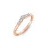 Petite Prong Set Curved Band