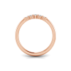 Petite Prong Set Curved Band