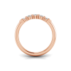 Petite Prong Set Curved Band