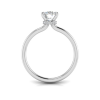 1.06 Ctw Round CZ Secret Halo Solitaire Ring
