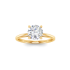 1.06 Ctw Round Diamond Secret Halo Solitaire Ring