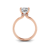 3.5 Ct Cushion Lab Diamond & .10 Ctw Diamond Secret Halo Solitaire Ring