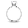 2.06 Ctw Elongated Cushion Diamond Whisper Secret Halo Solitaire Ring