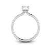1.5 Ct Emerald Lab Diamond & .06 Ctw Diamond Secret Halo Solitaire Ring