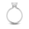 3.60 Ct Emerald CZ Secret Halo Solitaire Ring