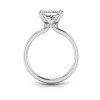 1 Ct Princess Lab Diamond & .06 Ctw Diamond Secret Halo Solitaire Ring