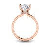 3 Ct Pear Lab Diamond & .06 Ctw Diamond Secret Halo Solitaire Ring
