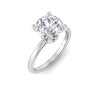 3.60 Ct Round CZ Secret Halo Solitaire Ring