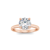2.10 Ctw Round CZ Secret Halo Solitaire Ring