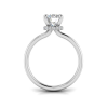 2.10 Ctw Round CZ Secret Halo Solitaire Ring