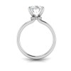 3.60 Ct Oval CZ Secret Halo Solitaire Ring