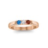 3 Stone Birthstone Ring