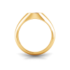 Diamond Sunburst Signet Ring
