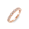 Diamond Milgrain Bezel Stackable Band