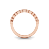 Diamond Milgrain Bezel Stackable Band