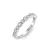 Diamond Milgrain Bezel Stackable Band