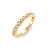 Diamond Milgrain Bezel Stackable Band