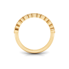Diamond Milgrain Bezel Stackable Band