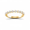 East West Pear Diamond Stackable Band