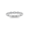 .15 Ctw CZ Infinity Milgrain  Stackable Band