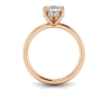 2.18 Ctw Pear CZ Hidden Halo Engagement Ring