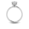 2 Ct Pear Moissanite & .18 Ctw Diamond Hidden Halo Engagement Ring