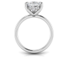 4 Ct Pear Moissanite & .23 Ctw Diamond Hidden Halo Engagement Ring