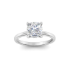 4 Ct Cushion Moissanite & .10 Ct Diamond Hidden Halo Engagement Ring