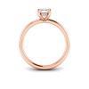 1 Ct Elongated Cushion Lab Diamond & .10 Ctw Diamond Hidden Halo Engagement Ring