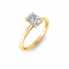 1.10 Ct Elongated Cushion Natural Diamond Hidden Halo Engagement Ring