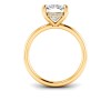 3.5 Ct Elongated Cushion Lab Diamond & .10 Ct Diamond Hidden Halo Engagement Ring