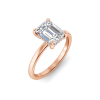 2.5 Ct Emerald Lab Diamond & .10 Ctw Diamond Hidden Halo Engagement Ring