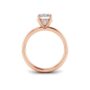 4 Ct Pear Moissanite & .23 Ctw Diamond Hidden Halo Engagement Ring