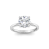 1.5 Ct Round Moissanite & .10 Ctw Diamond Hidden Halo Engagement Ring