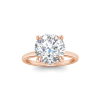 4.21 Ctw Round CZ Hidden Halo Engagement Ring