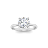 1.5 Ct Round CZ Hidden Halo Engagement Ring