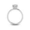 1.5 Ct Round CZ Hidden Halo Engagement Ring