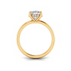1.5 Ct Round CZ Hidden Halo Engagement Ring
