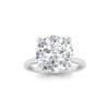 4.21 Ctw Round CZ Hidden Halo Engagement Ring