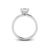 2 Ct Radiant Moissanite & .09 Ctw Diamond Hidden Halo Engagement Ring