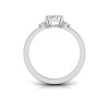 1 Ct Morganite & .16 Ctw Diamond Adore Three Stone Engagement Ring